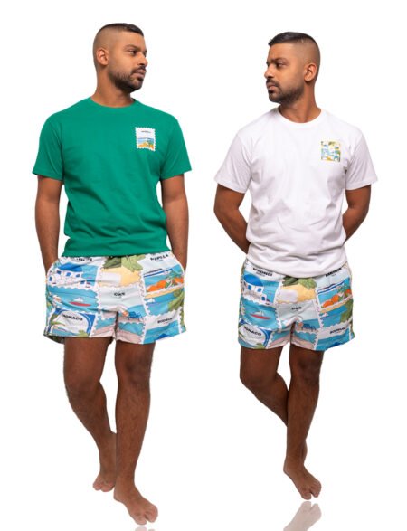 شورت CITYS+ تيشيرت ابيض مجاناً + تيشيرت اخضر مجاناً