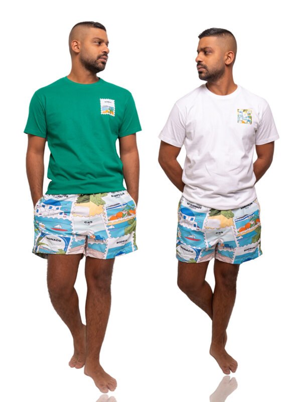 شورت CITYS+ تيشيرت ابيض مجاناً + تيشيرت اخضر مجاناً