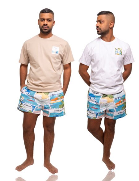 شورت CITYS+ تيشيرت أبيض مجاناً + تيشيرت بيج مجاناً