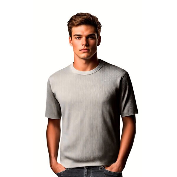 Beige Triko Round Neck