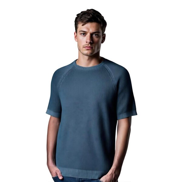 Turquoise Triko Round Neck