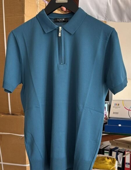 Petroleum blue Triko Polo