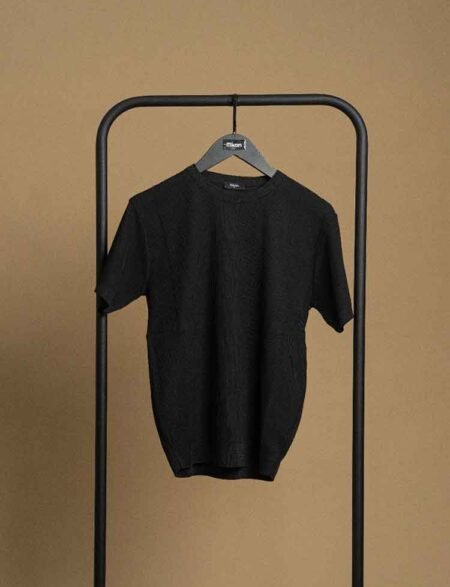 T-Shirt Round Neck tricot Black