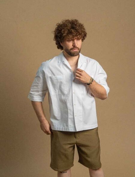 White Shirt Half Sleeve