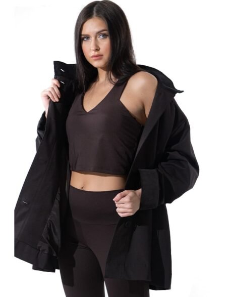 Brown racer sport bra