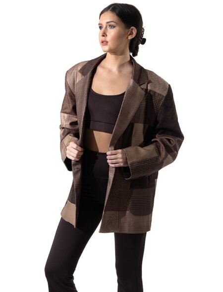 Women's plaid coat