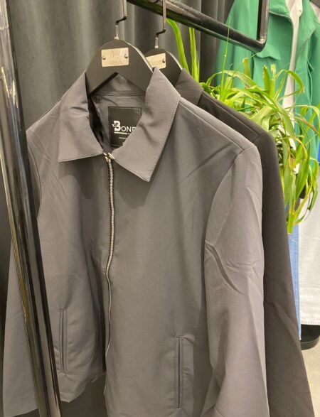 Classic black zipper jacket