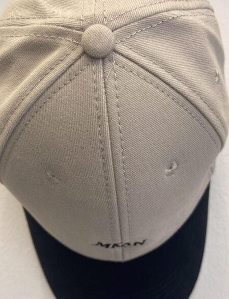 Black and Beige Cap