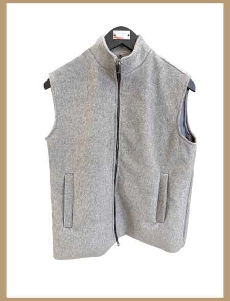 Classic wool vest gray