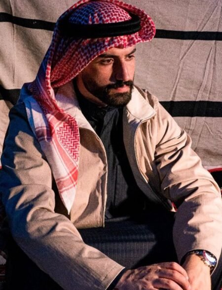 Camel and beige double-sided jacket