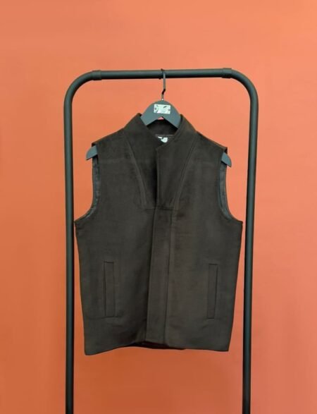 Signature Brown Wool Vest