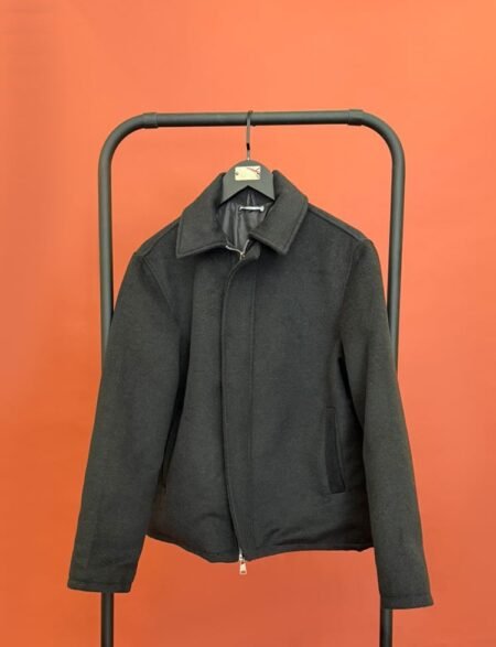 Classic black wool jacket