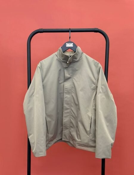 olive rain jacket