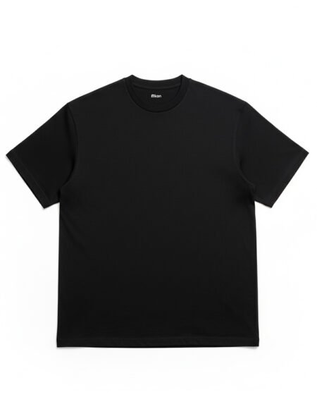 T-Shirt Round Neck tricot Black