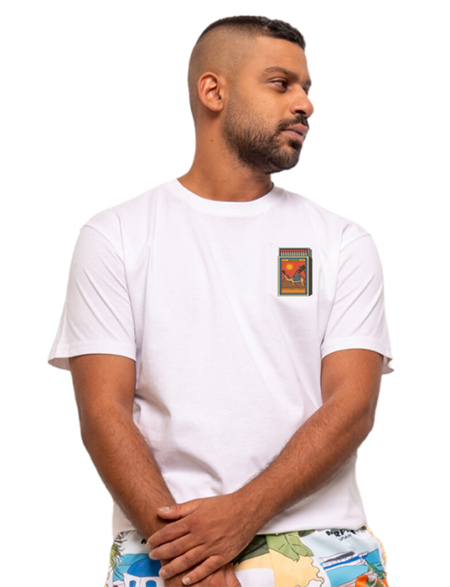 Camel White T-Shirt